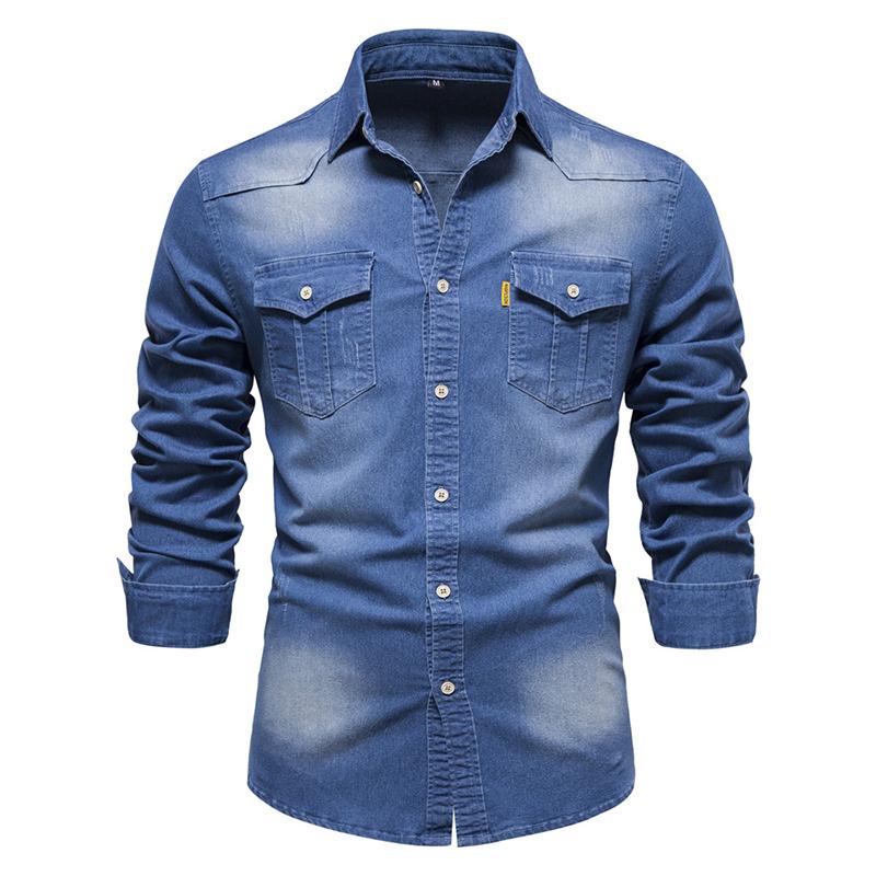 Spring Autumn Y2K Fashion All Match Harajuku Denim Shirt Men Solid Cotton Male Clothes Loose Casual Sport Ropa Hombre Blusa S чёрный
Spring Autumn Y2K Fashion All Match Harajuku Denim Shirt Men Solid Cotton Male Clothes Loose Casual Sport Ropa Hombre Blusa S чёрный