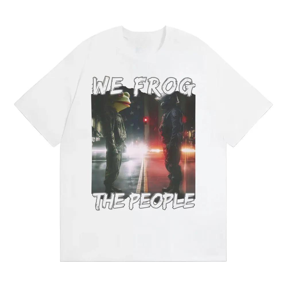 Funny We Frog The People T Shirt Portland Frog Meme Tee Shirt Men Women Harajuku Y2k Vintage Oversized Cotton T-shirt 3XL
Funny We Frog The People T Shirt Portland Frog Meme Tee Shirt Men Women Harajuku Y2k Vintage Oversized Cotton T-shirt 3XL