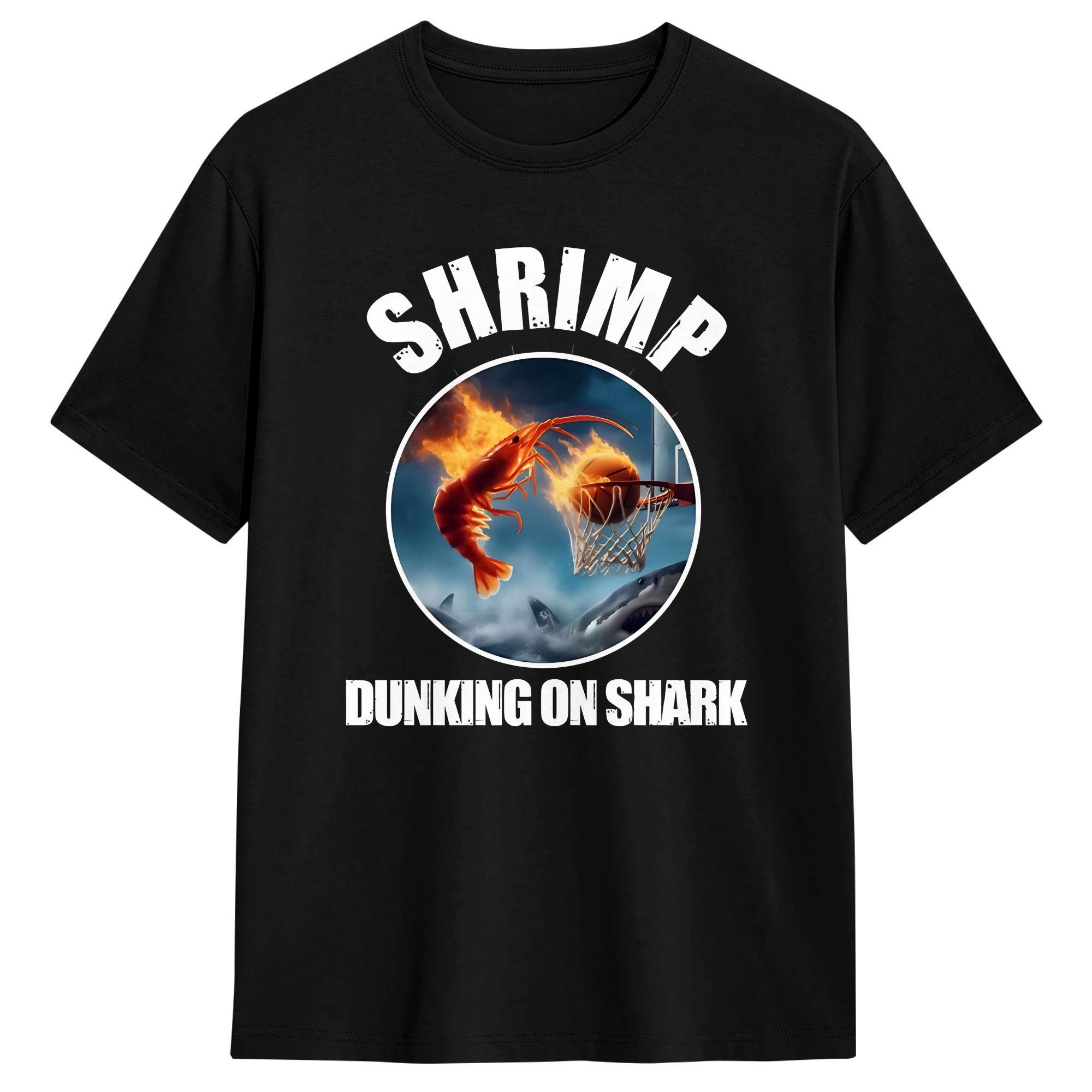 Shrimp Dunking On Shark Basketball Cotton T Shirt For Men Summer Vintage T-Shirts Comfortable Hipster Tees Oversize Tops 5XL різнокольоровий
Shrimp Dunking On Shark Basketball Cotton T Shirt For Men Summer Vintage T-Shirts Comfortable Hipster Tees Oversize Tops 5XL різнокольоровий