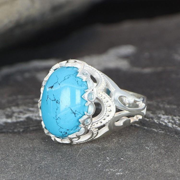 Мужское кольцо из стерлингового серебра 925 пробы с бирюзой, модное кольцо, подарочное кольцо, отмеченное наградами кольцо за дизайн, кольцо ручной работы 8
Мужское кольцо из стерлингового серебра 925 пробы с бирюзой, модное кольцо, подарочное кольцо, отмеченное наградами кольцо за дизайн, кольцо ручной работы 8