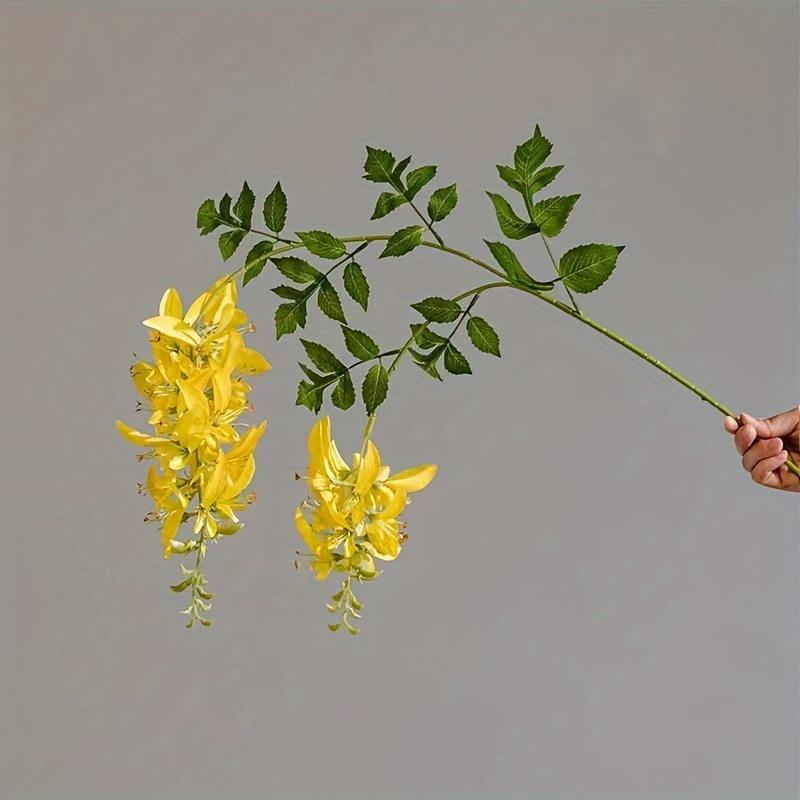 2 ветки Роскошный шелковый глицинии Искусственные цветы Поддельное эритриновое дерево Огненное дерево Цветочная подвесная гирлянда для домашнего декора жёлтый
2 ветки Роскошный шелковый глицинии Искусственные цветы Поддельное эритриновое дерево Огненное дерево Цветочная подвесная гирлянда для домашнего декора жёлтый