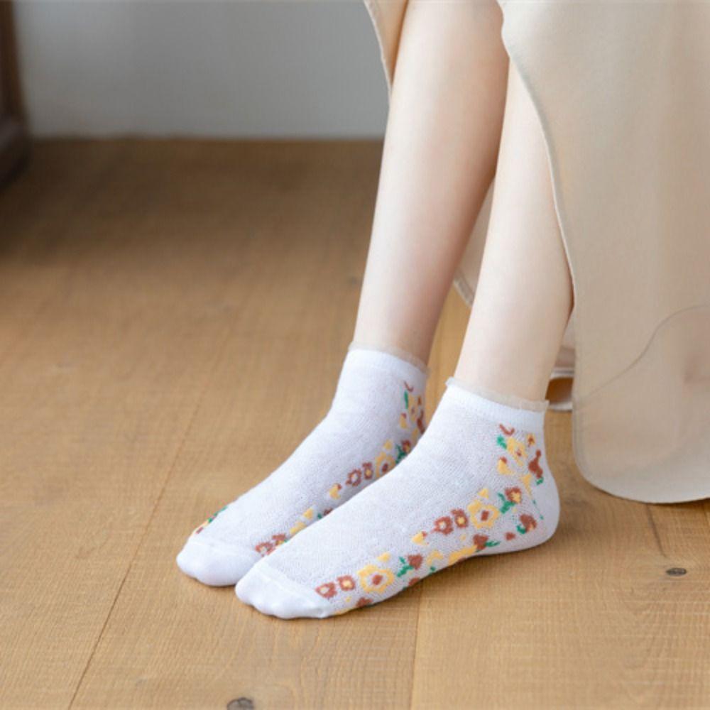 5Pairs Harajuku Floral Tube Socks Breathable Sweet Sock Women Fashion Girls Mid-calf Socks Autumn Style 3
5Pairs Harajuku Floral Tube Socks Breathable Sweet Sock Women Fashion Girls Mid-calf Socks Autumn Style 3