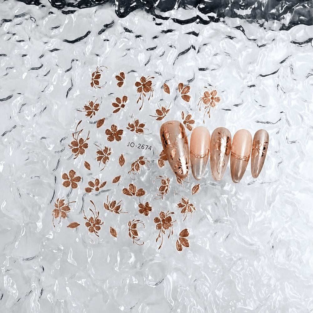Gold Flower 3D Nail Sticker Adhesive Flowers Nail Art Decal Nail Art Decoration
Gold Flower 3D Nail Sticker Adhesive Flowers Nail Art Decal Nail Art Decoration