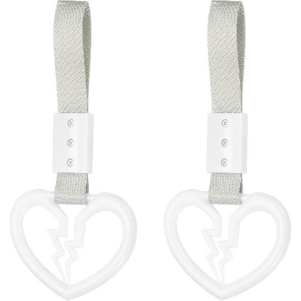 PATIKIL 2Pcs Broken Heart Shaped Car Handle Straps, Car Hanging Accessories Bumper Warning Ring Drift Charm for Auto Decor Interior Exterior White / White Strap
PATIKIL 2Pcs Broken Heart Shaped Car Handle Straps, Car Hanging Accessories Bumper Warning Ring Drift Charm for Auto Decor Interior Exterior White / White Strap
