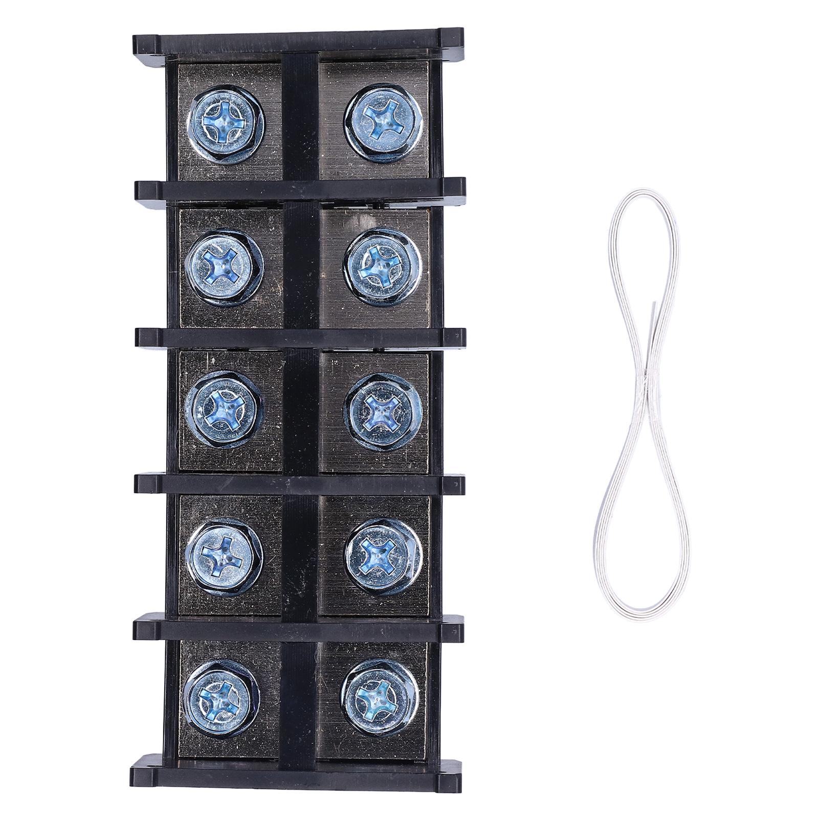 5Pcs Rail Terminal Block 200A Good Electrical Conductivity Easy Operation Screw Terminal 600V
5Pcs Rail Terminal Block 200A Good Electrical Conductivity Easy Operation Screw Terminal 600V