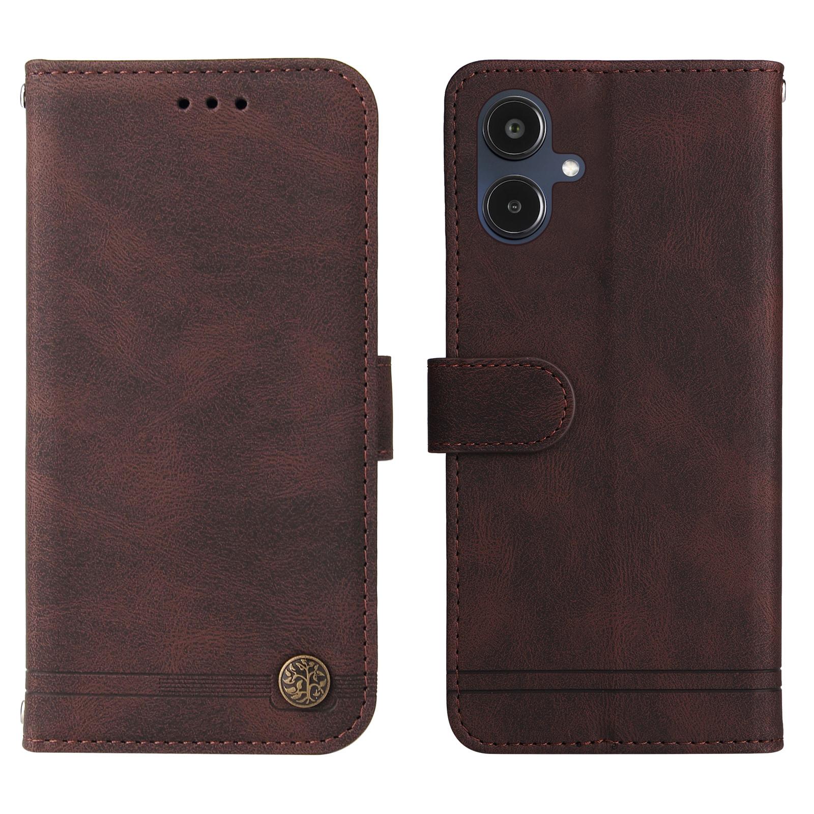 For Samsung Galaxy A25e Leather Wallet Cases Skin Touch Phone Cover Stand with Strap Brown
For Samsung Galaxy A25e Leather Wallet Cases Skin Touch Phone Cover Stand with Strap Brown