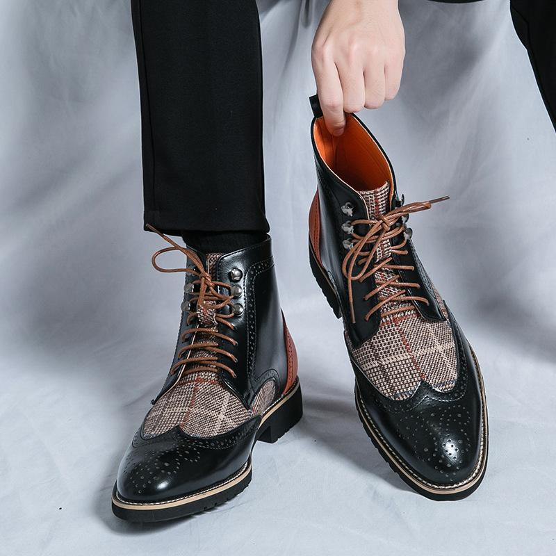 Large size men s leather boots 2025 spring new leather boots fashion British style high top trend retro Chelsea boots 38 чорний
Large size men s leather boots 2025 spring new leather boots fashion British style high top trend retro Chelsea boots 38 чорний