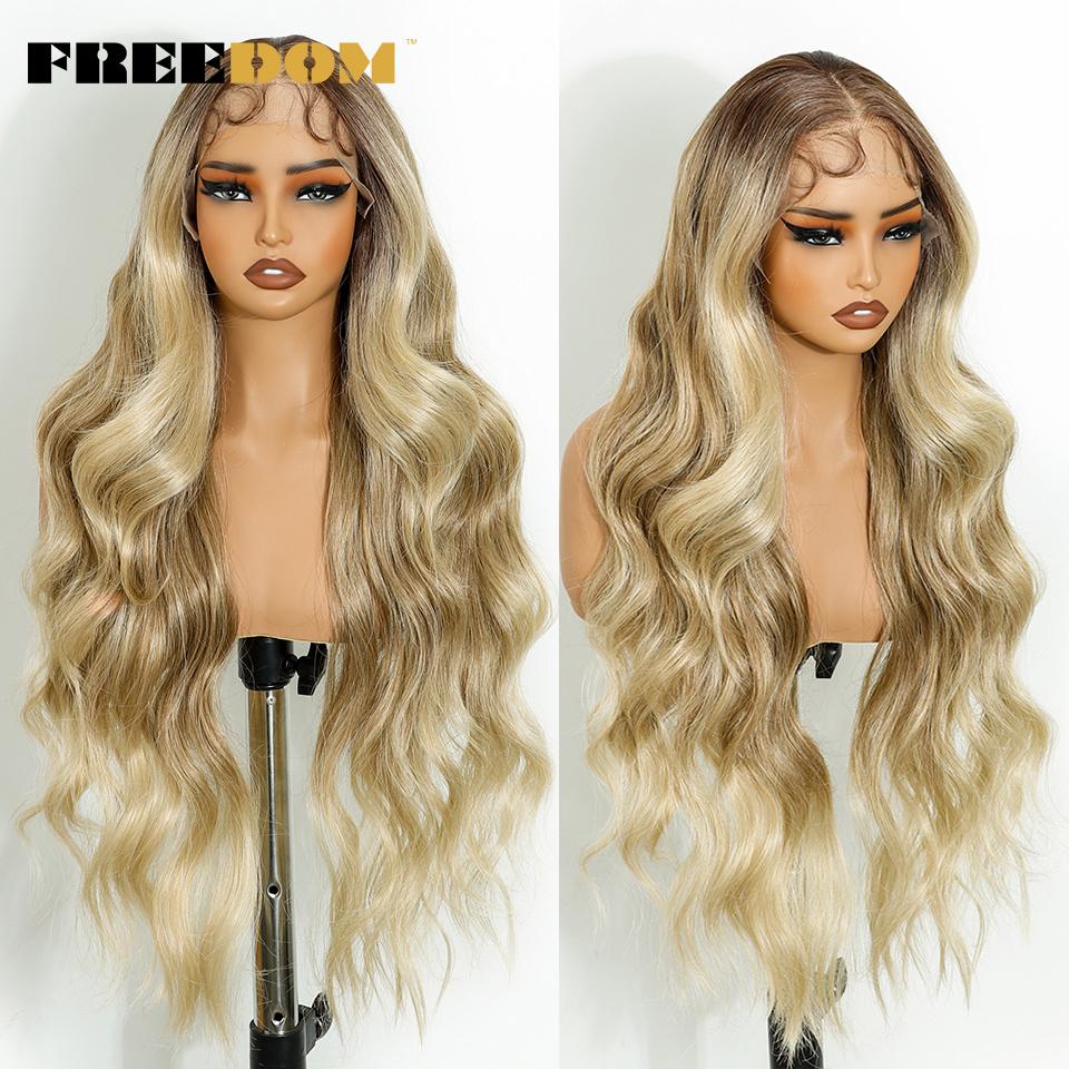 FREEDOM Synthetic Lace Frontal Wigs For Women 30 Inch Long Body Wave 13x4 Lace Front Wig Ombre Brown Blonde Cosplay Wigs (as the picture,30inches)
FREEDOM Synthetic Lace Frontal Wigs For Women 30 Inch Long Body Wave 13x4 Lace Front Wig Ombre Brown Blonde Cosplay Wigs (as the picture,30inches)
