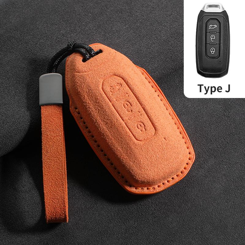 Suede Leather Car Smart Remote Key Case Cover Case For Ford Territory EV Bag Shell Holder Protector Key Chain Auto Accessories
Suede Leather Car Smart Remote Key Case Cover Case For Ford Territory EV Bag Shell Holder Protector Key Chain Auto Accessories