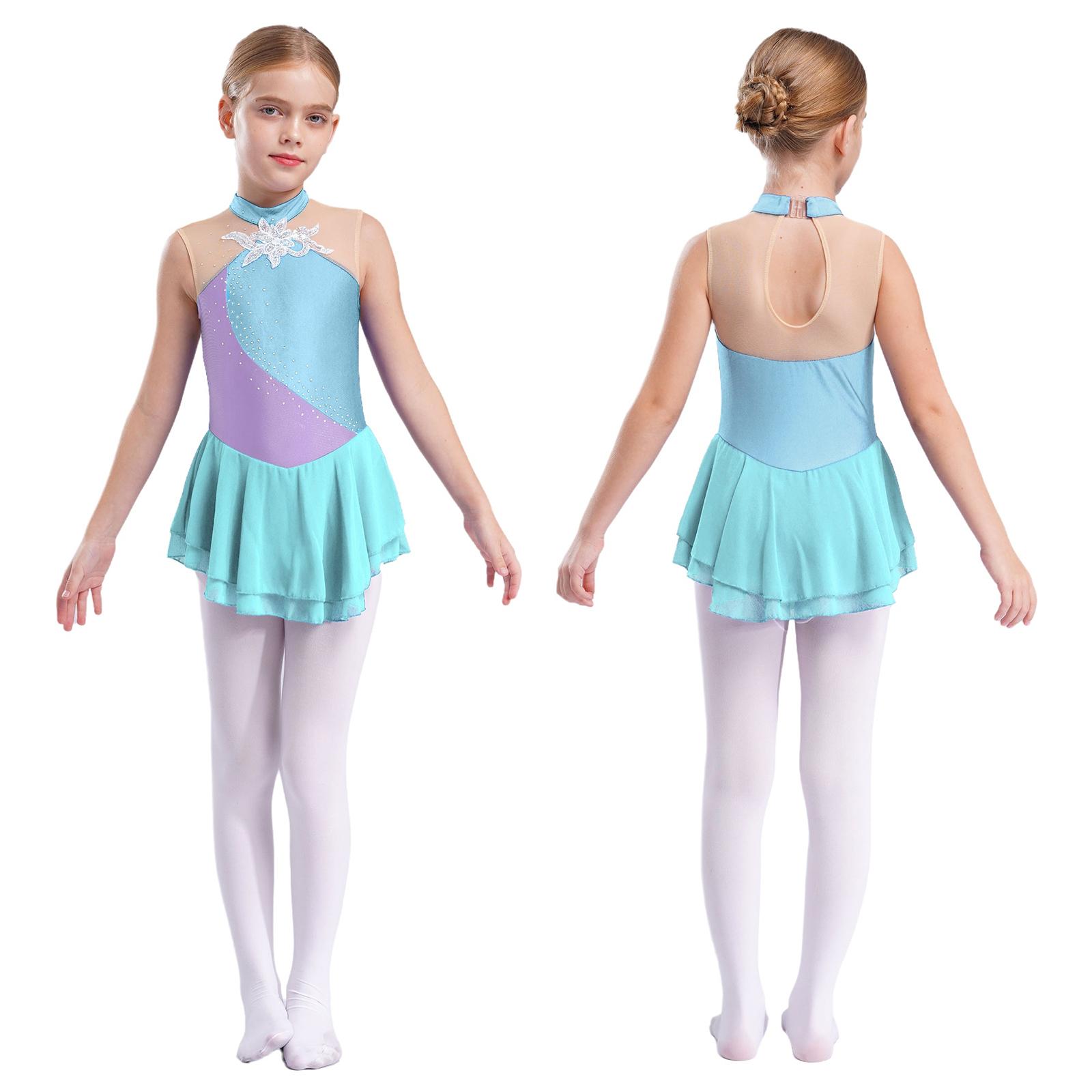 Платье для фигурного катания на коньках со стразами для девочек, детское платье для балета и танцев, детское гимнастическое платье для лирических танцев, костюмы светло-синий
Платье для фигурного катания на коньках со стразами для девочек, детское платье для балета и танцев, детское гимнастическое платье для лирических танцев, костюмы светло-синий