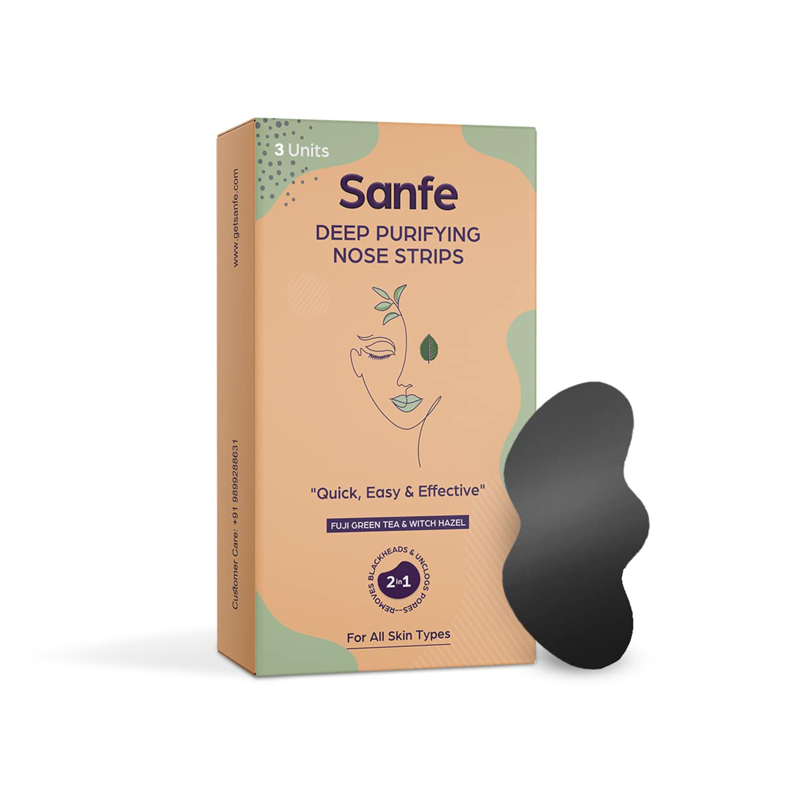 Очищающие полоски для носа Sanfe Deep Purifying для женщин - Упаковка из 3 штук с экстрактами зеленого чая Фудзи и гамамелиса | Удаляют белые угри | Черные точки и очищают
Очищающие полоски для носа Sanfe Deep Purifying для женщин - Упаковка из 3 штук с экстрактами зеленого чая Фудзи и гамамелиса | Удаляют белые угри | Черные точки и очищают
