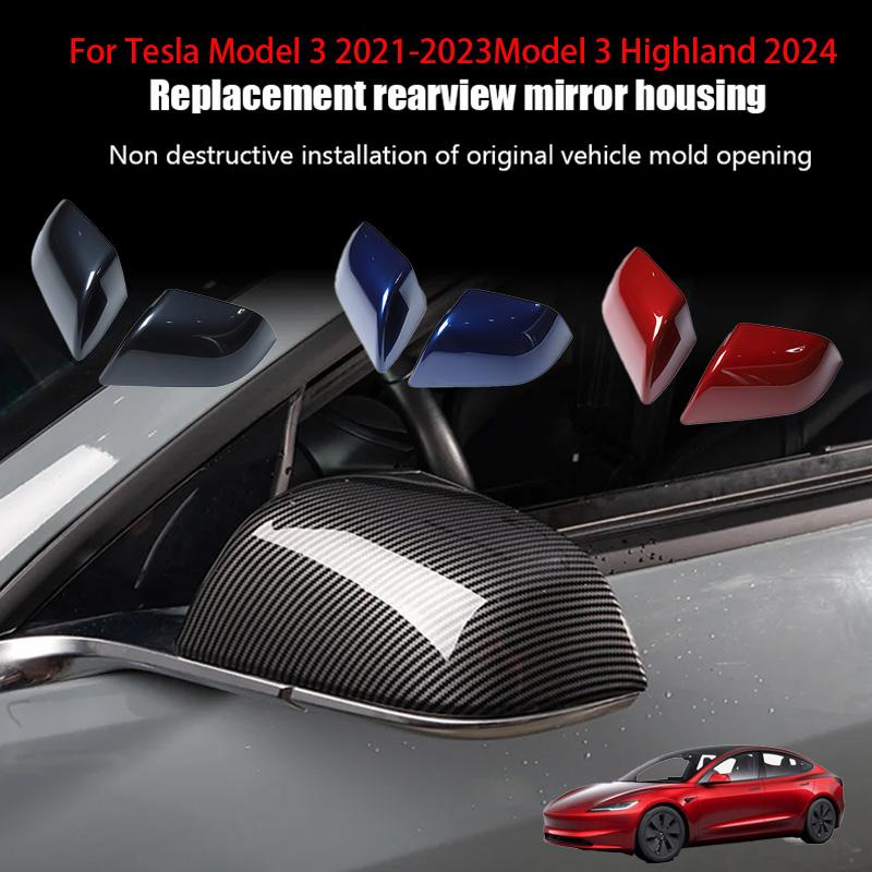 Rear View Mirror Shell Replacement Cover For Tesla Model 3 Model 3 2017-2023 Highland 2024 Rearview Mirror Caps Replace Part
Rear View Mirror Shell Replacement Cover For Tesla Model 3 Model 3 2017-2023 Highland 2024 Rearview Mirror Caps Replace Part