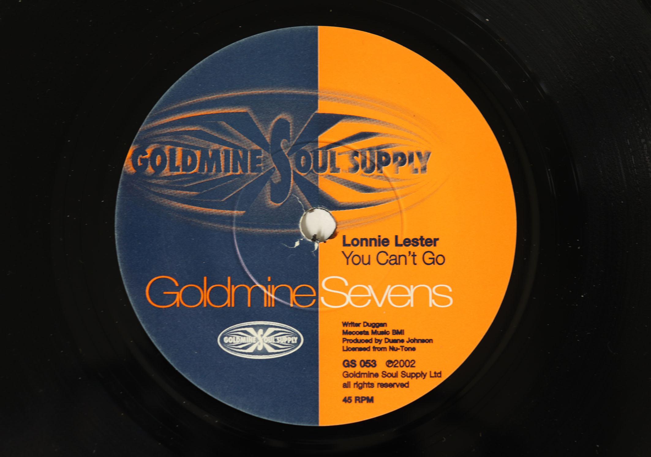 7inch Record LONNIE LESTER, REVILOT ORCHESTRA - You Can t Go / I Need My Baby GS053 GOLDMINE SOUL S 2002 UK Soul/Funk Used
7inch Record LONNIE LESTER, REVILOT ORCHESTRA - You Can t Go / I Need My Baby GS053 GOLDMINE SOUL S 2002 UK Soul/Funk Used