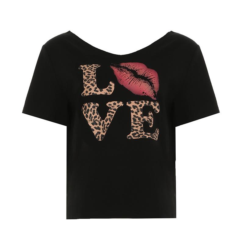 Women Off Shoulder V Neck Graphic Tee - Letter Print Loose Fit Street Style Short Casual Top L чорний
Women Off Shoulder V Neck Graphic Tee - Letter Print Loose Fit Street Style Short Casual Top L чорний