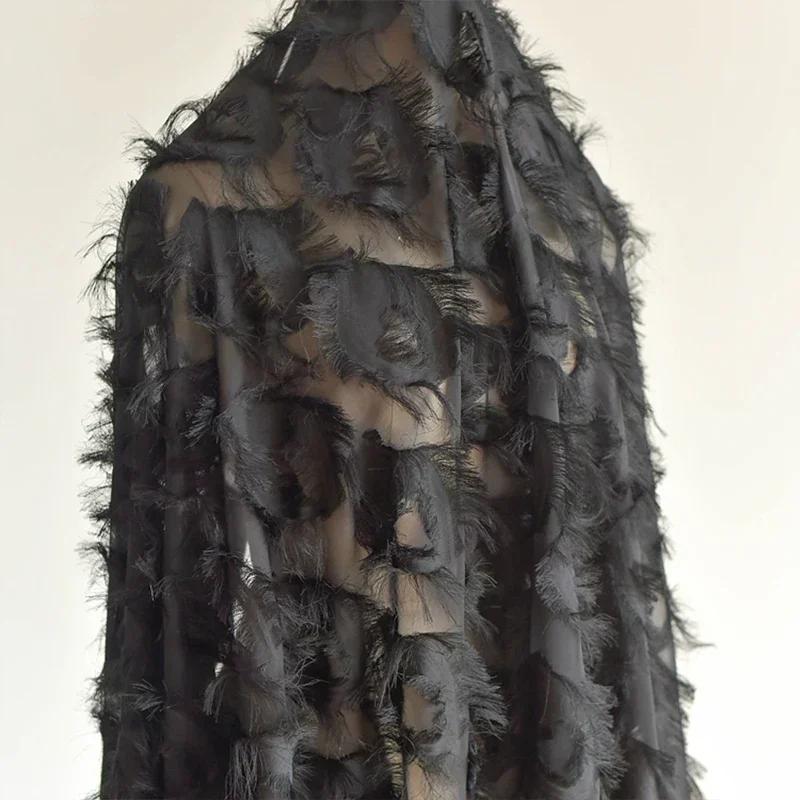 100x140 см кружевная ткань с перьями и кисточками, мягкая, неэластичная, женская, свадебная, дизайнерская ткань, швейная ткань, материал для самостоятельного изготовления одежды 100x140cm
100x140 см кружевная ткань с перьями и кисточками, мягкая, неэластичная, женская, свадебная, дизайнерская ткань, швейная ткань, материал для самостоятельного изготовления одежды 100x140cm