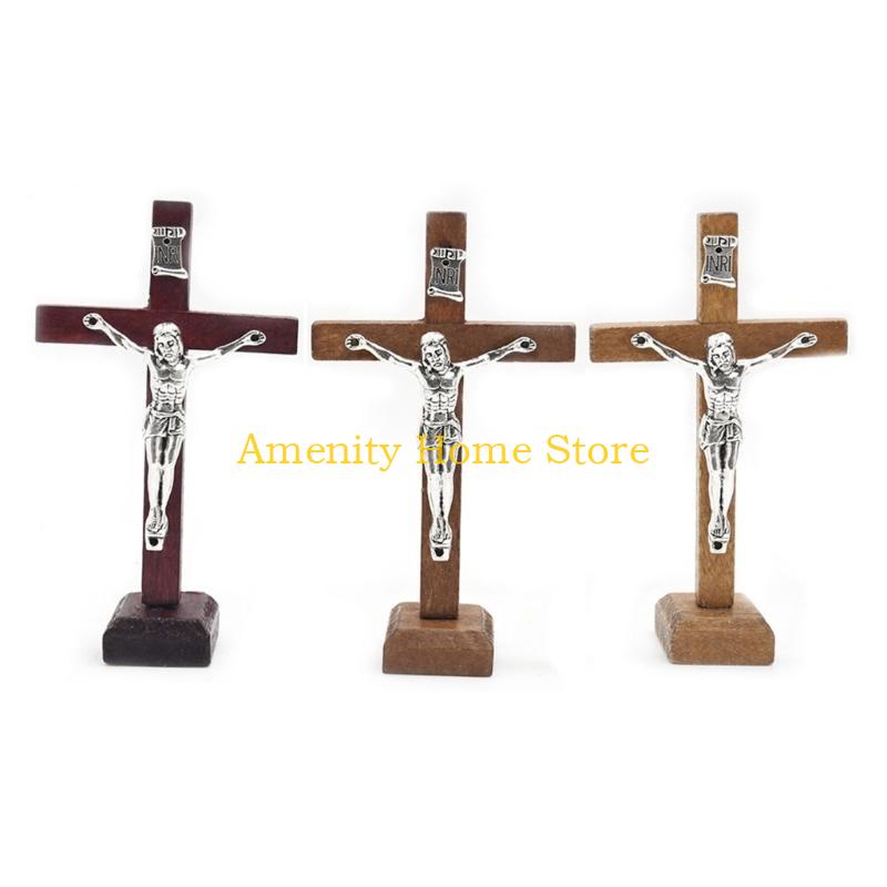 F26C 1Pc Wood Catholic Crosses Standing Crucifix Church Decoration Religious Baptisms CN
F26C 1Pc Wood Catholic Crosses Standing Crucifix Church Decoration Religious Baptisms CN