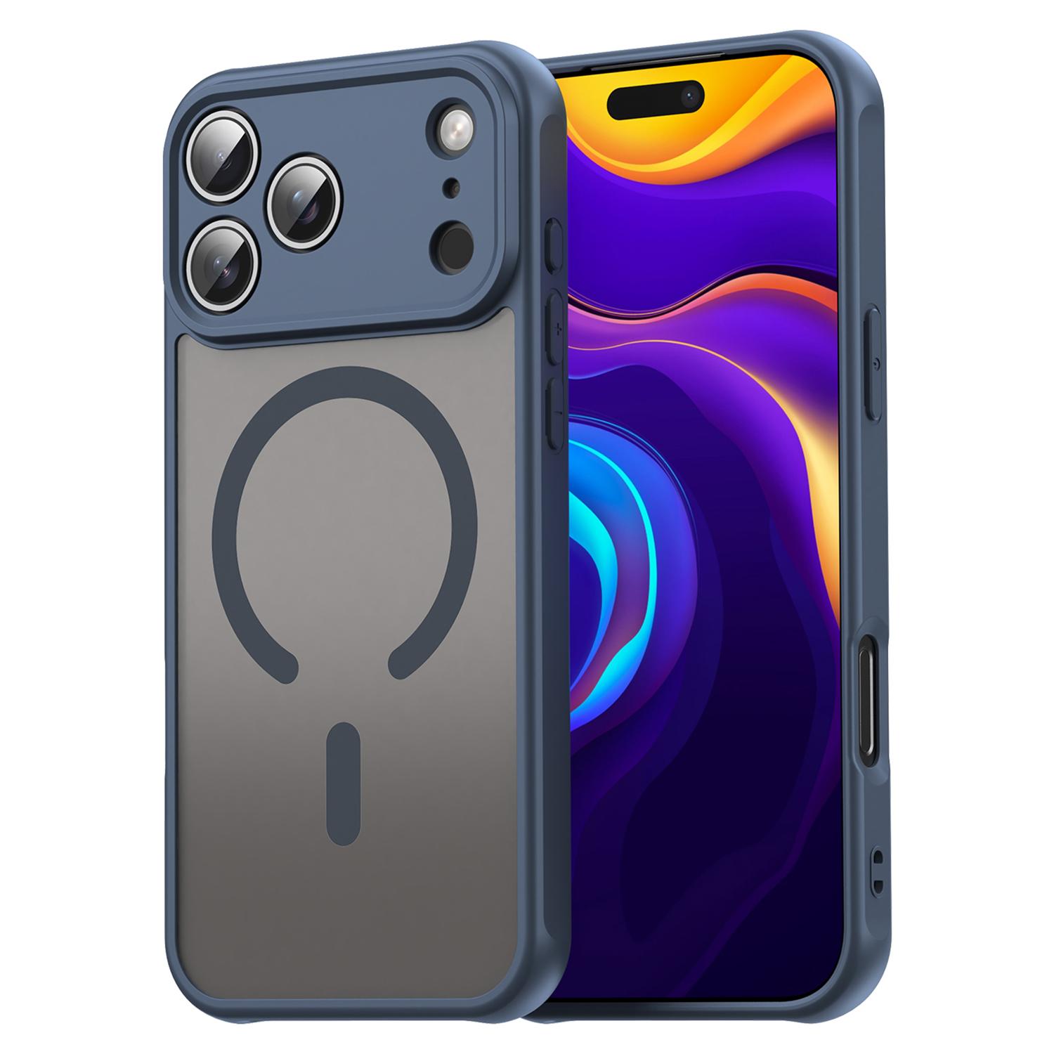 Чехол для iPhone 17 Pro Max, совместимый с MagSafe, противоударный, из ПК+ТПУ Blue
Чехол для iPhone 17 Pro Max, совместимый с MagSafe, противоударный, из ПК+ТПУ Blue