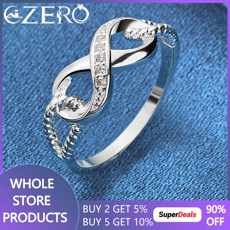 ALIZERO 925 Silver Zircon 8-Shape Ring for Women Wedding Rings Engagement Band Eternal Manifesto Jewelry Couple Gift 7
ALIZERO 925 Silver Zircon 8-Shape Ring for Women Wedding Rings Engagement Band Eternal Manifesto Jewelry Couple Gift 7