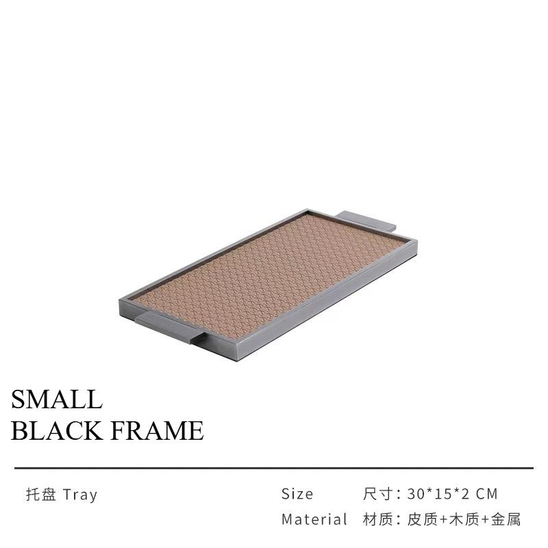 Rectangular Metal Tray Simple Modern Leather Tray Model Room Decoration Family Living Room Coffee Table Storage Home Organizer
Rectangular Metal Tray Simple Modern Leather Tray Model Room Decoration Family Living Room Coffee Table Storage Home Organizer