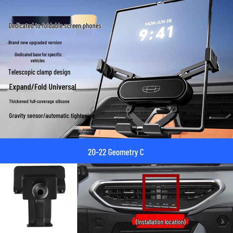 Gravity Air Vent Car Mount for Geely Geometry A/C/E Foldable Screen Phones
Gravity Air Vent Car Mount for Geely Geometry A/C/E Foldable Screen Phones