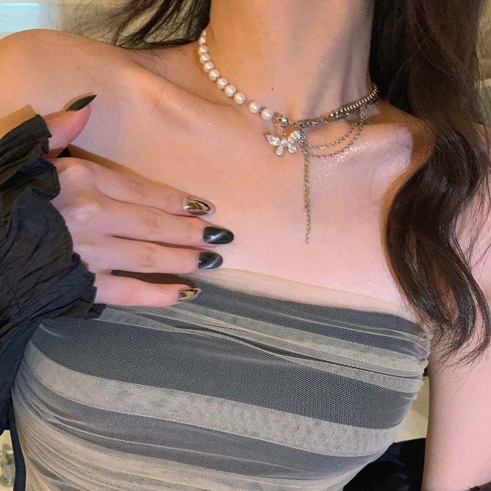 Pendant Rhinestone Pearl Necklace Fashion Jewelry Korean Style Necklace Women Clavicle Chain
Pendant Rhinestone Pearl Necklace Fashion Jewelry Korean Style Necklace Women Clavicle Chain