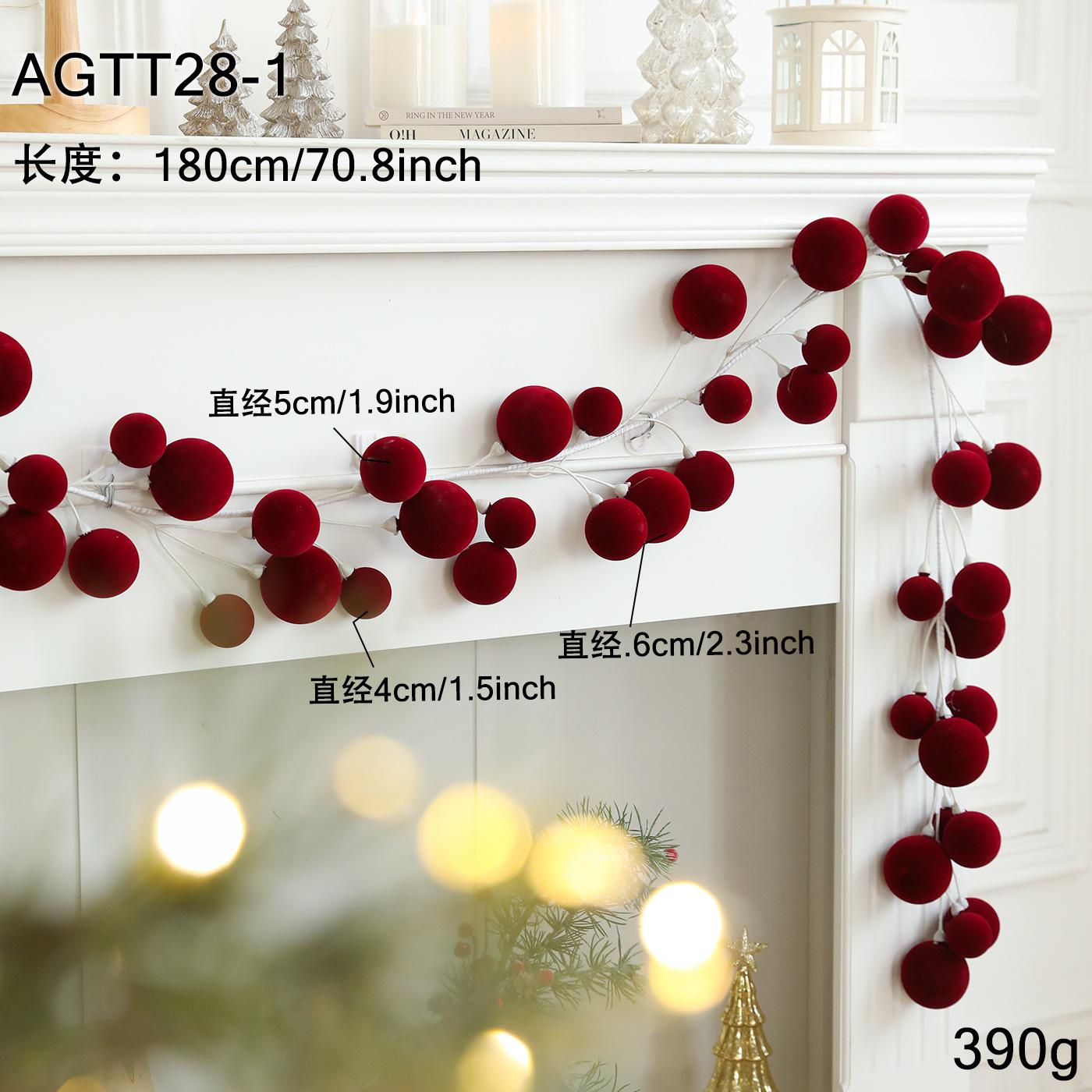 1.8M Christmas Ball Plastic Flocking String Ornament American/European Style Door & Wall Hanging Holiday Decoration 1.8 M
1.8M Christmas Ball Plastic Flocking String Ornament American/European Style Door & Wall Hanging Holiday Decoration 1.8 M