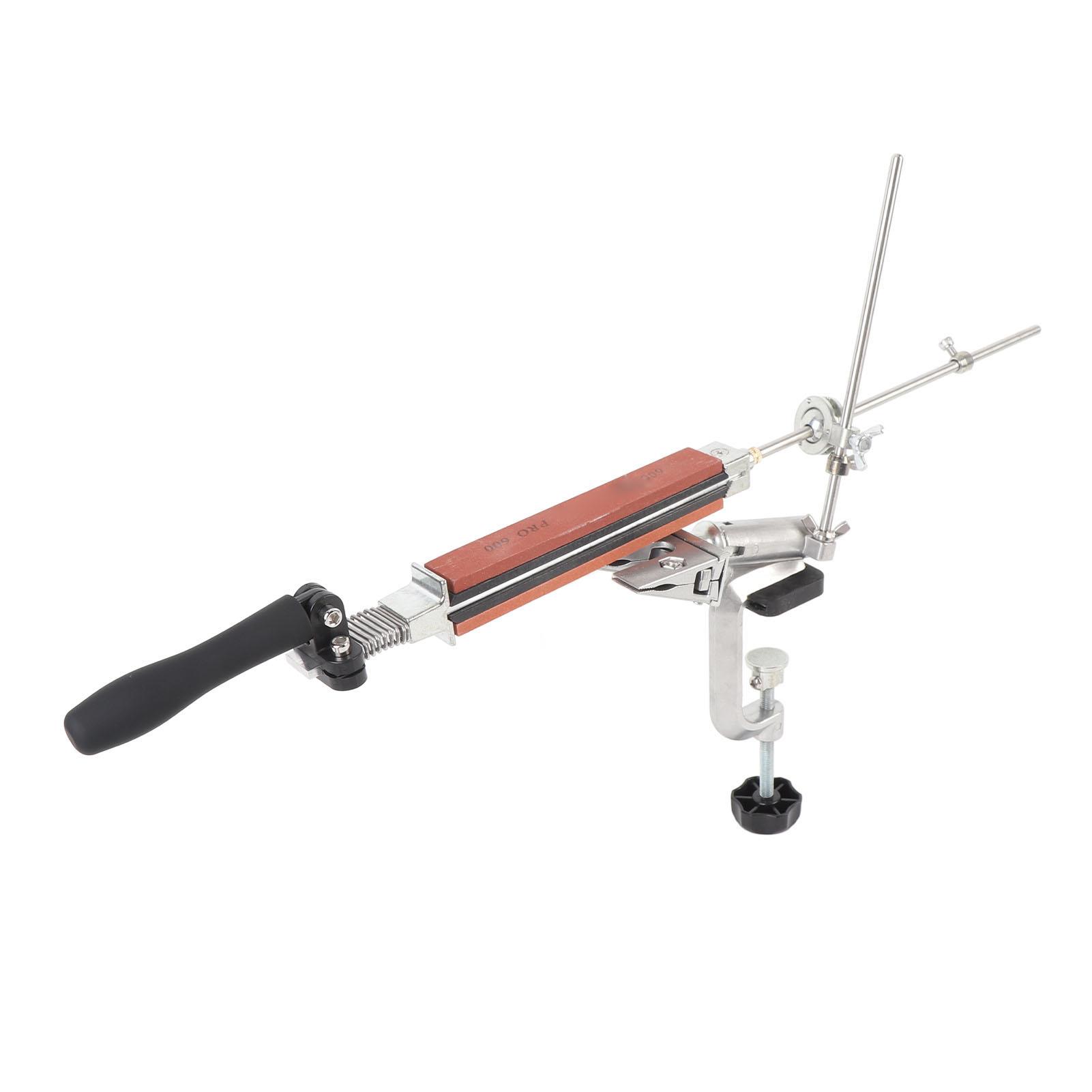 Fixed Angle Sharpener Kit 360 Degree Flip Design Adjustable Clamp 10 White Corundum Whetstones Chef Sharpening System
Fixed Angle Sharpener Kit 360 Degree Flip Design Adjustable Clamp 10 White Corundum Whetstones Chef Sharpening System