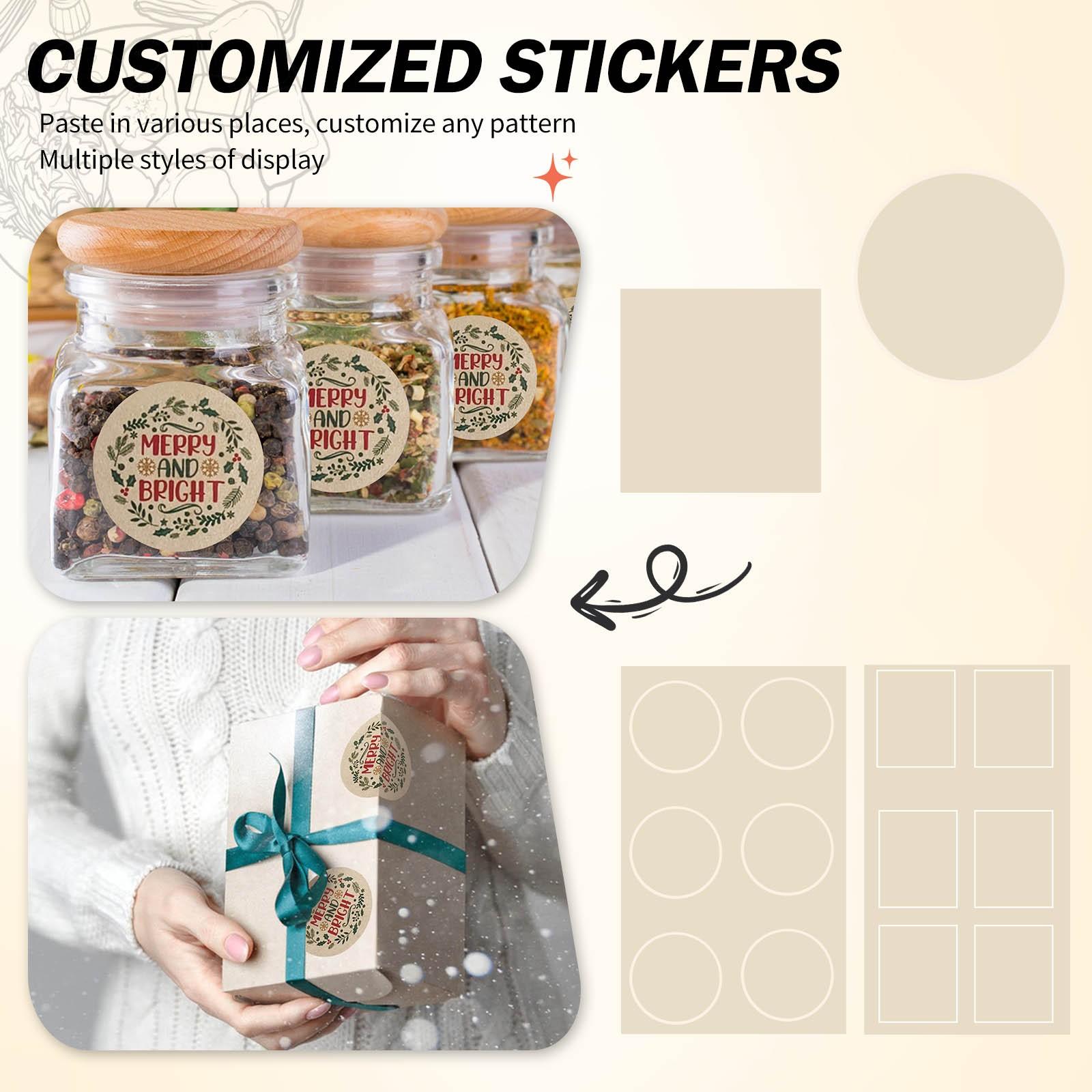 Personalized Custom Leather Stickers Self-Adhesive Round Square Christmas Gift Packaging 48 Stickers One Size
Personalized Custom Leather Stickers Self-Adhesive Round Square Christmas Gift Packaging 48 Stickers One Size