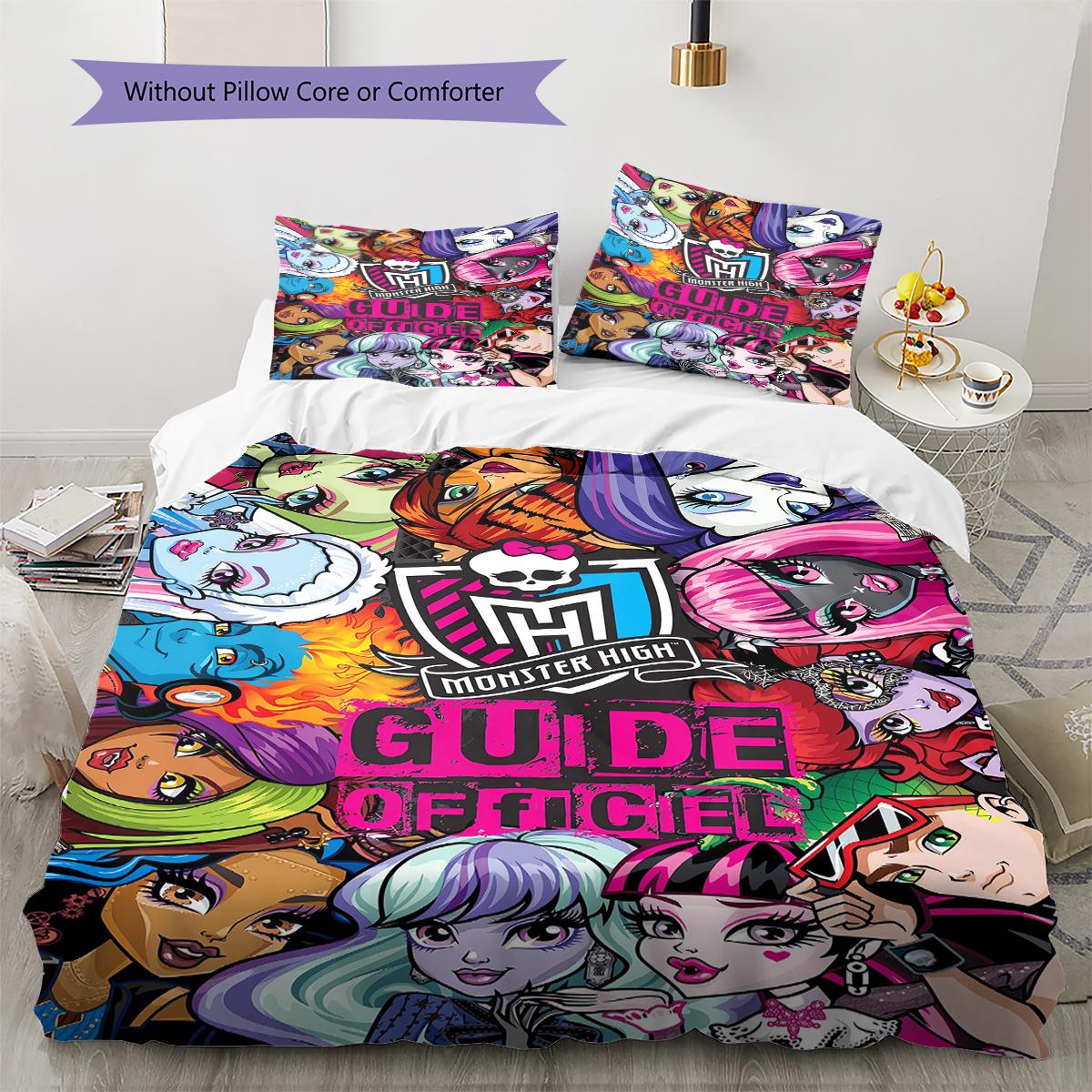 Monster High Патерн Комплект Постільної Білизни Ковдра Покривало Наволочка Декор для Дому Подарунок на День Народження (1 * підковдра + 2 * наволочка, без наповнювача) 140x200cm
Monster High Патерн Комплект Постільної Білизни Ковдра Покривало Наволочка Декор для Дому Подарунок на День Народження (1 * підковдра + 2 * наволочка, без наповнювача) 140x200cm