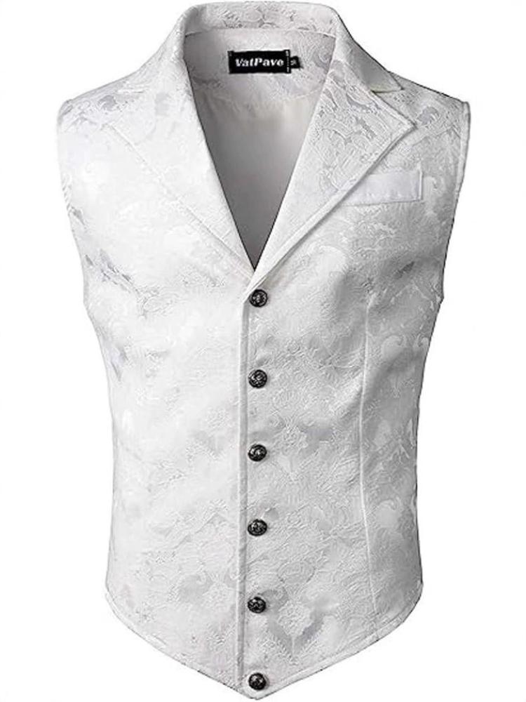 Medieval Gothic Vest for Men Vintage Steampunk Waistcoat Victorian Costume Renaissance Pirate Jacket 3XL білий
Medieval Gothic Vest for Men Vintage Steampunk Waistcoat Victorian Costume Renaissance Pirate Jacket 3XL білий