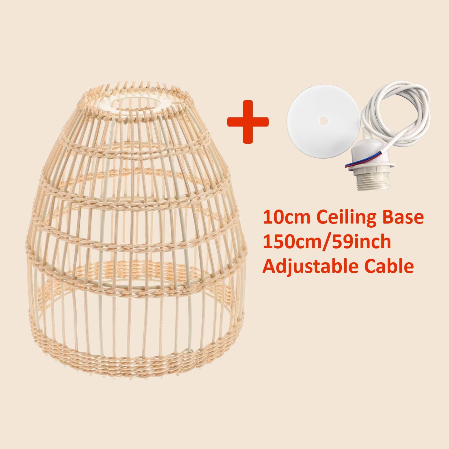 Vintage Rattan Woven Chandeliers Lampshade 20cm Beige Rattan Lamp Shade Woven Pendant Lights for Ceiling Pendant Lamp Floor Lamp Without E27 Bulb
Vintage Rattan Woven Chandeliers Lampshade 20cm Beige Rattan Lamp Shade Woven Pendant Lights for Ceiling Pendant Lamp Floor Lamp Without E27 Bulb