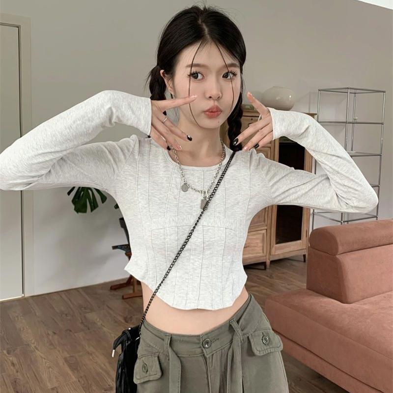 Simple Solid Girls Y2K T-shirts Long Sleeve Inner Tops Tees For Female Casual T-shirts Round Neck Women s T-shirts
Simple Solid Girls Y2K T-shirts Long Sleeve Inner Tops Tees For Female Casual T-shirts Round Neck Women s T-shirts