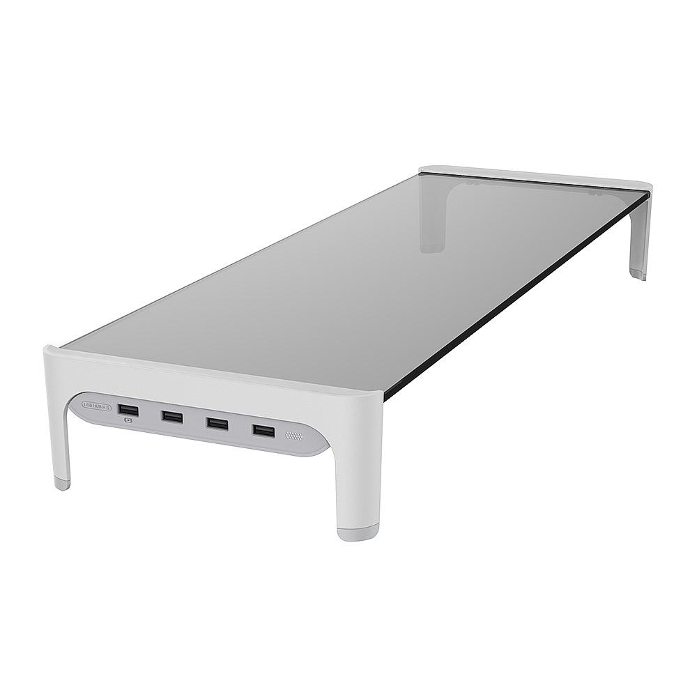 USB-Charging Tempered Glass Monitor Riser with Keyboard Storage
USB-Charging Tempered Glass Monitor Riser with Keyboard Storage