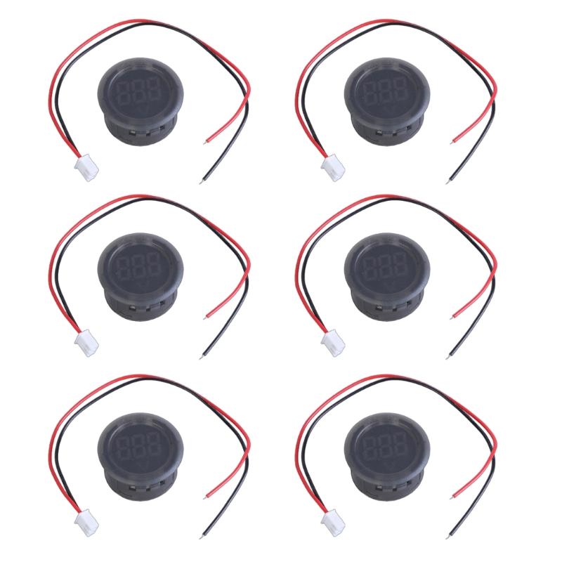 6pcs Digital Voltmeter DC4-100V 3 Digit LED Display For Car Motorcycle Truck Boats Voltage Monitoring Easy Installation 1
6pcs Digital Voltmeter DC4-100V 3 Digit LED Display For Car Motorcycle Truck Boats Voltage Monitoring Easy Installation 1