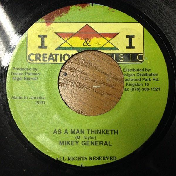 7inch Record MIKEY GENERAL - As A Man Thinketh NONE Creation Star M 2001 Jamaica Reggae, Ska & Dub Used
7inch Record MIKEY GENERAL - As A Man Thinketh NONE Creation Star M 2001 Jamaica Reggae, Ska & Dub Used