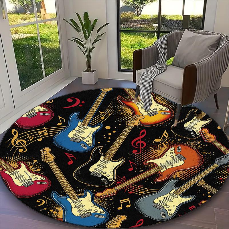 1pc Round Rug Appropriate for Office, Guitar Carpet, Versatile Printed Chair Rug, Durable Home Sofa Carpet Diameter 60cm
1pc Round Rug Appropriate for Office, Guitar Carpet, Versatile Printed Chair Rug, Durable Home Sofa Carpet Diameter 60cm