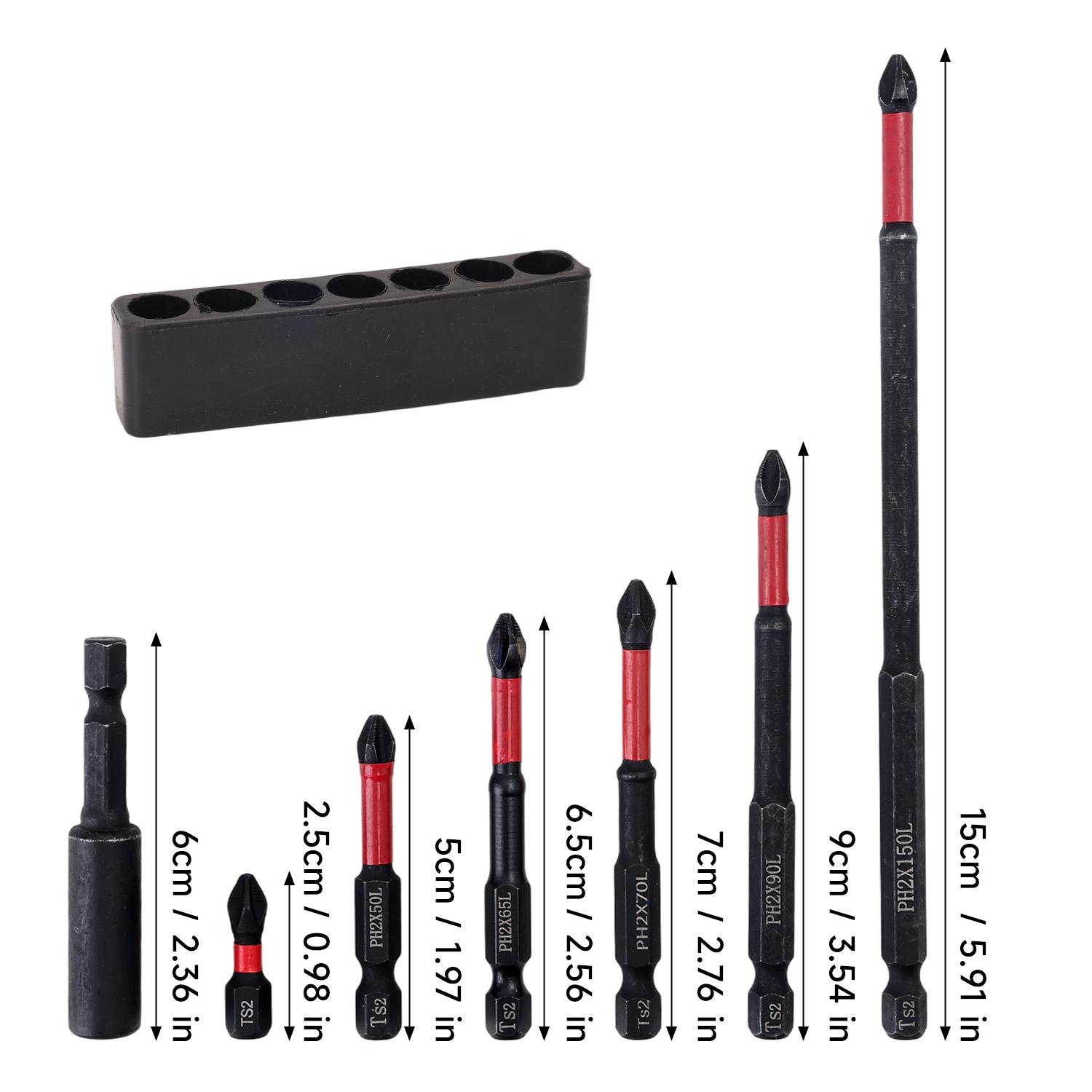 Magnetic Cross Head Drill Bits Set with Holder S2 Steel Hex Shank Electric Screwdriver Bits Non-Slip Impact Driver Screw Bit 1 Set чорний
Magnetic Cross Head Drill Bits Set with Holder S2 Steel Hex Shank Electric Screwdriver Bits Non-Slip Impact Driver Screw Bit 1 Set чорний