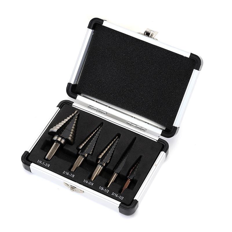 Cobalt Multiple Hole 50 Sizes Step Drill Set Tools Aluminum Case. Metal Hole Cutter Core Cone Drilling Tools Set
Cobalt Multiple Hole 50 Sizes Step Drill Set Tools Aluminum Case. Metal Hole Cutter Core Cone Drilling Tools Set