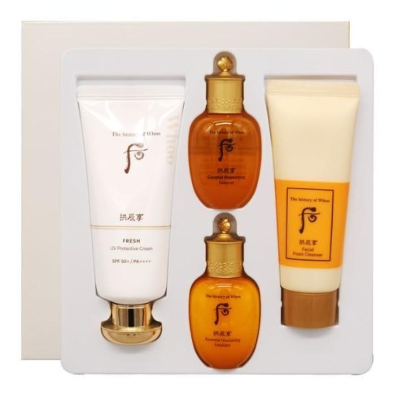 The Whoo Gongjinhyang Fresh UV Protective Cream Special Set – SPF50+ PA++++ Korean Essence-Like Daily Sunscreen 60ml Special Set
The Whoo Gongjinhyang Fresh UV Protective Cream Special Set – SPF50+ PA++++ Korean Essence-Like Daily Sunscreen 60ml Special Set