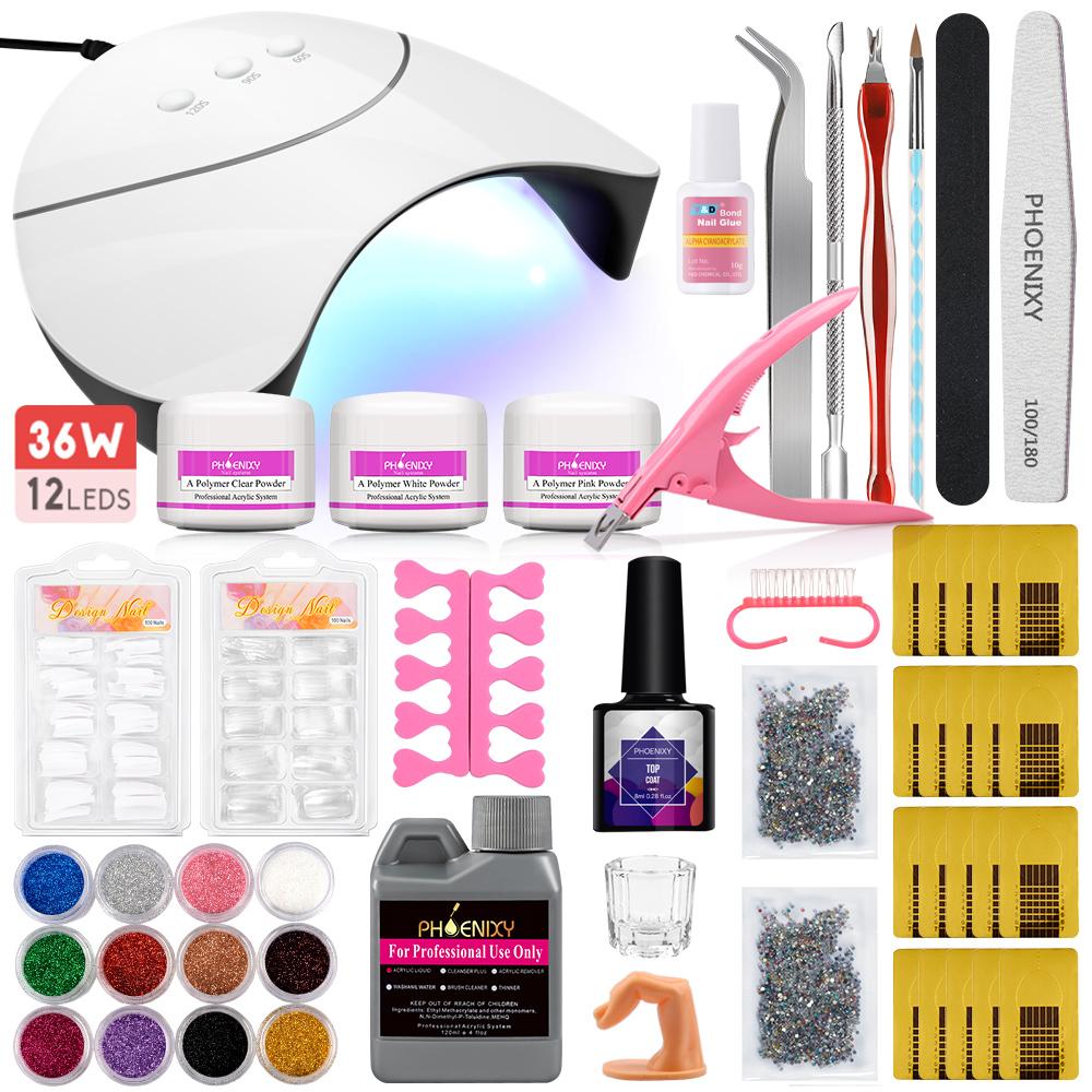 PHOENIXY Акриловый набор для ногтей с лампой для ногтей Glitter Nails Super Shinning Nail Art Пудра Маникюрный набор
PHOENIXY Акриловый набор для ногтей с лампой для ногтей Glitter Nails Super Shinning Nail Art Пудра Маникюрный набор
