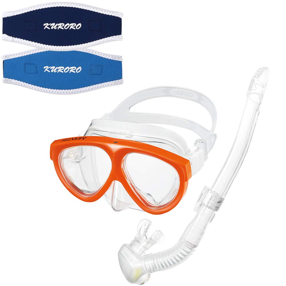 GULL Mask Mantis 5 Silicone Neon Orange x Snorkel Layla Stable Silicone Clear x KURORO Mask Strap Cover x Sky (Navy Aqua)
GULL Mask Mantis 5 Silicone Neon Orange x Snorkel Layla Stable Silicone Clear x KURORO Mask Strap Cover x Sky (Navy Aqua)