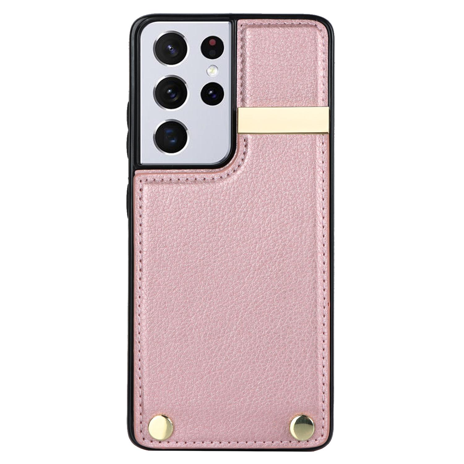For Samsung Galaxy S21 Ultra 5G Case Shockproof TPU+PU Leather+Metal Hardware Phone Back Shell Black
For Samsung Galaxy S21 Ultra 5G Case Shockproof TPU+PU Leather+Metal Hardware Phone Back Shell Black