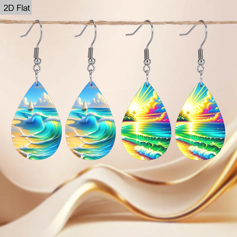 2 Pairs Ocean Style Sailboat Ocean Wave Teardrop Leather Earrings Holiday Gifts for Friends Fashion Accessories Elegant Earrings Party Earrings 2 Pairs
2 Pairs Ocean Style Sailboat Ocean Wave Teardrop Leather Earrings Holiday Gifts for Friends Fashion Accessories Elegant Earrings Party Earrings 2 Pairs