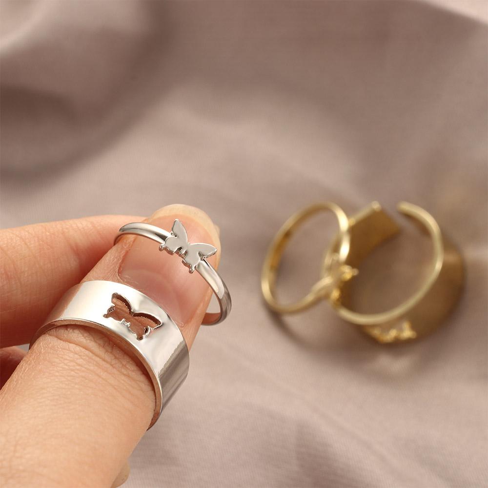 Punk Net Red Men Women Copper Open Rings Set Couple Rings Butterfly Rings Fashion Jewelry
Punk Net Red Men Women Copper Open Rings Set Couple Rings Butterfly Rings Fashion Jewelry