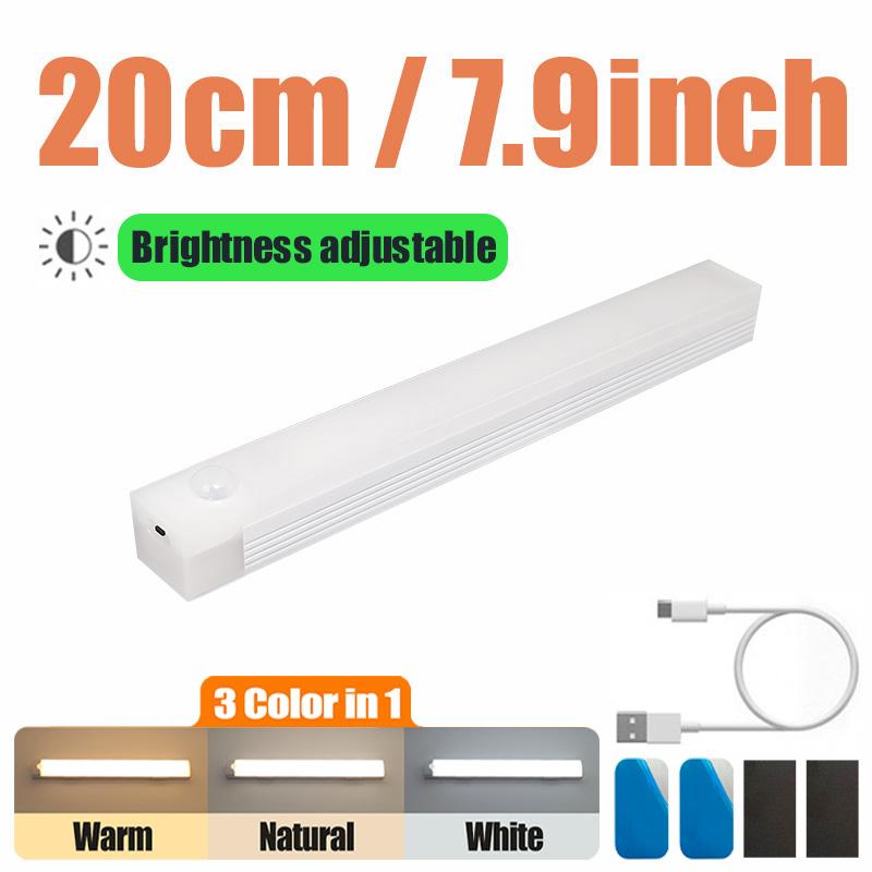 Motion Sensor Light 50/30cm LED Light Bar USB Rechargeable Lamp Night Light Dimmable Type C Lamp for Closet Cabinet Wardrobe 3 Color in 1
Motion Sensor Light 50/30cm LED Light Bar USB Rechargeable Lamp Night Light Dimmable Type C Lamp for Closet Cabinet Wardrobe 3 Color in 1