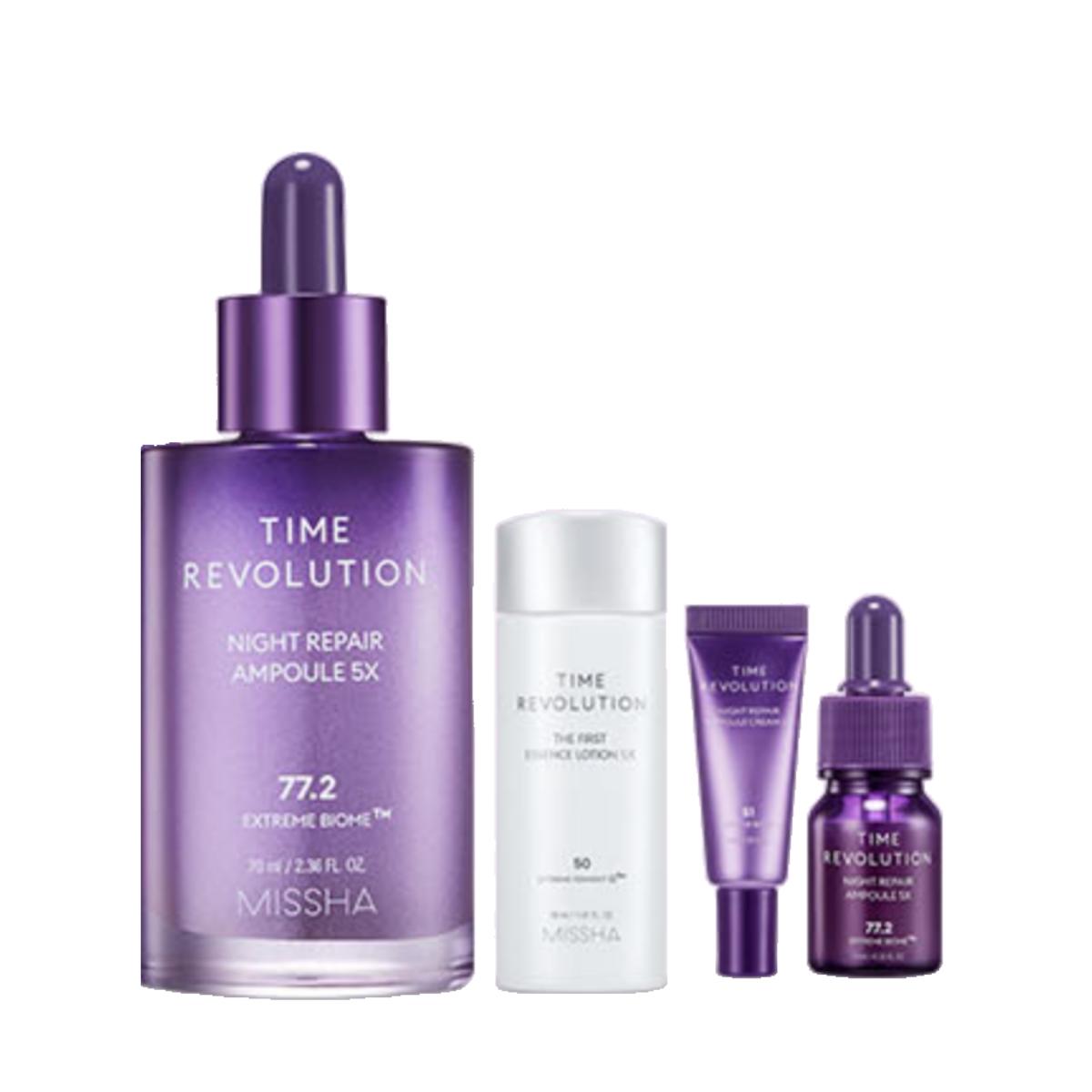 MISSHA Time Revolution Night Repair Ampoule 5X 70ml Special Set - Revitalizing & Strengthening Night Routine
MISSHA Time Revolution Night Repair Ampoule 5X 70ml Special Set - Revitalizing & Strengthening Night Routine