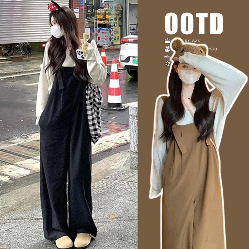 2026 Korean Style Artistic Student Casual Overalls with White Base Layer Set Large
2026 Korean Style Artistic Student Casual Overalls with White Base Layer Set Large