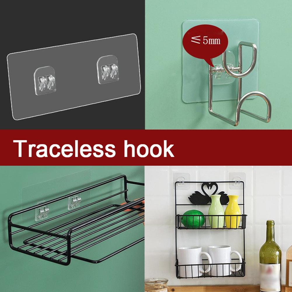 Wall Multi-Purpose Hooks Transparent Self-Adhesive Hook Punch-free Kitchen Bathroom Storage Shelf Holder Non Trace Stickers Hook
Wall Multi-Purpose Hooks Transparent Self-Adhesive Hook Punch-free Kitchen Bathroom Storage Shelf Holder Non Trace Stickers Hook