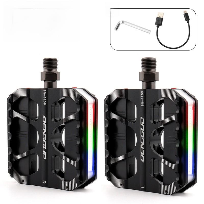 Bicycle Pedals Aluminum Alloy Folding Mountain Bike With Led Lights For Cycling Enthusiasts
Bicycle Pedals Aluminum Alloy Folding Mountain Bike With Led Lights For Cycling Enthusiasts