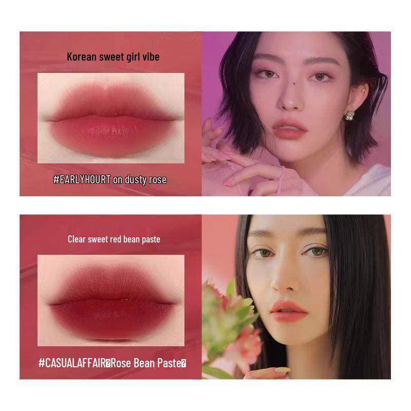 Korean Velvet Matte Lip Tint: Lightweight, Long-Lasting, Non-Transfer Glossy Lipstick. Oolong Milk Tea
Korean Velvet Matte Lip Tint: Lightweight, Long-Lasting, Non-Transfer Glossy Lipstick. Oolong Milk Tea